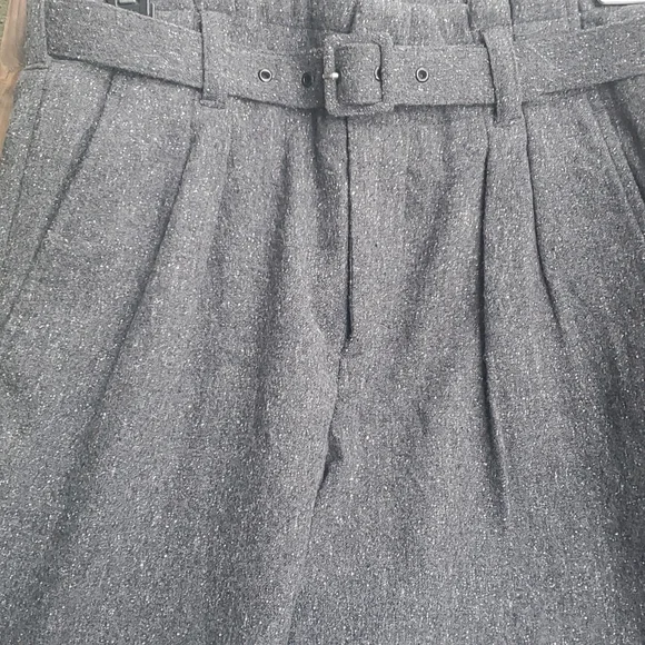 VINCE. High Wait Wool Pleat Front Trousers. - Picture 2 of 9